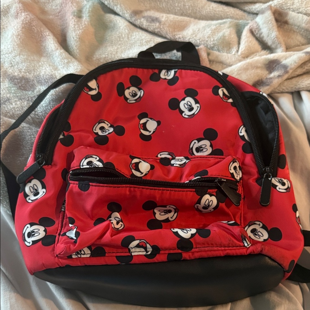 Disney Red Mickey Mouse Kids Backpack